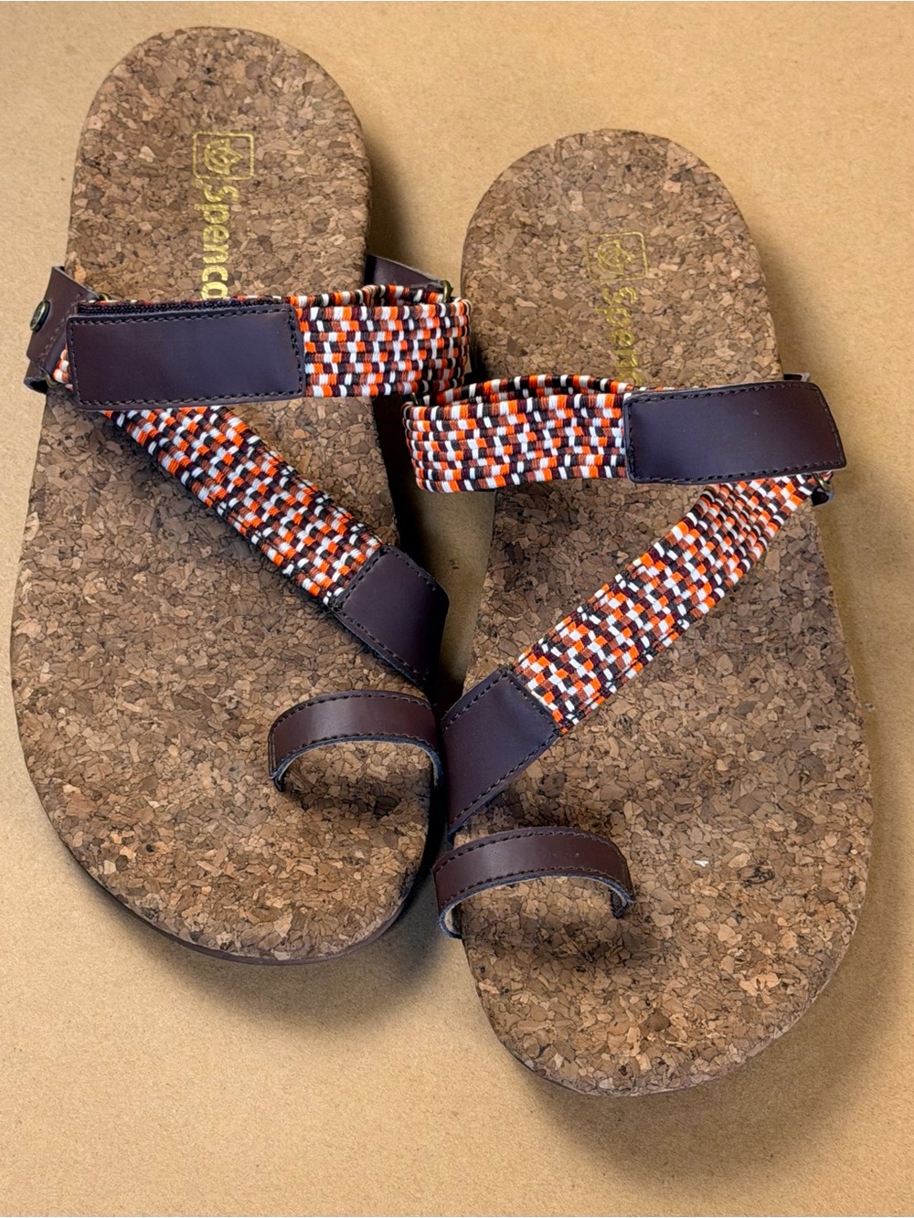 Spenco Womens Size 11 Orthotic Island Slide Brown Sandals EU 42.5 - Picture 2 of 7